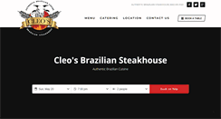 Desktop Screenshot of cleossteakhouse.com